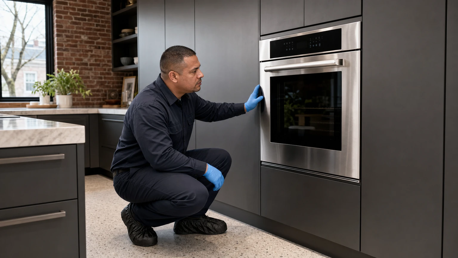 Built-in wall oven diagnostic visit in Brookline